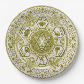 Golden Passover Seder Bord (Voorkant)