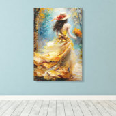 Golden Pathway Muse Canvas Afdruk (Insitu (Houten vloer))