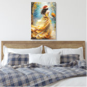 Golden Pathway Muse Canvas Afdruk (Insitu (Slaapkamer))