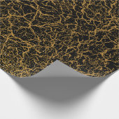 Golden patroon 09 bw zwarte BG Cadeaupapier (Hoek)