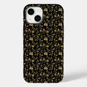 Golden patroon 15 bwx4. zwart BG Case-Mate iPhone 14 Hoesje