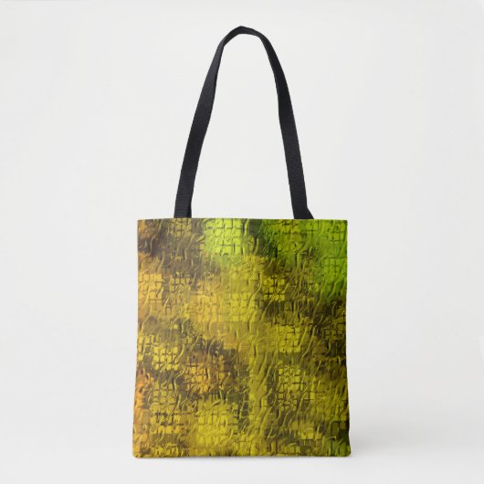 Golden patroon tote bag (Voorkant)