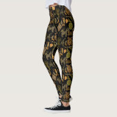 Golden Pattern 03.bw Black BG Leggings (Links)