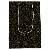 Golden Pattern 05.bw Black BG Medium Cadeauzakje (Achterkant)