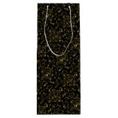 Golden Pattern 05.bw Black BG Wijn Cadeautas (Achterkant)