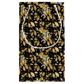 Golden Pattern 06.bw Black BG Klein Cadeauzakje (Achterkant)