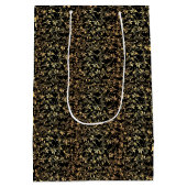 Golden Pattern 08.bw Black BG Medium Cadeauzakje (Achterkant)