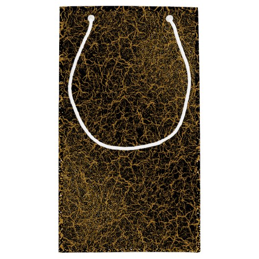 Golden Pattern 09.bw Black BG Klein Cadeauzakje (Achterkant)