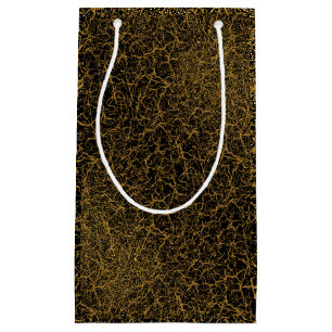 Golden Pattern 09.bw Black BG Klein Cadeauzakje