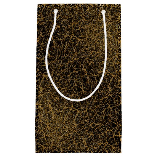 Golden Pattern 09.bw Black BG Klein Cadeauzakje (Voorkant)