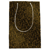 Golden Pattern 09.bw Black BG Medium Cadeauzakje (Voorkant)