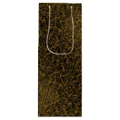 Golden Pattern 09.bw Black BG Wijn Cadeautas (Voorkant)