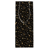 Golden Pattern 10.bw Black BG Wijn Cadeautas (Achterkant)