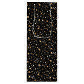 Golden Pattern 10.bw Black BG Wijn Cadeautas (Voorkant)