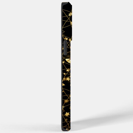 Golden Pattern 14.bw Black BG Case-Mate iPhone Case (Achterkant / Rechts)