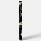 Golden Pattern 16.bw Black BG Case-Mate iPhone Case (Achterkant / Links)