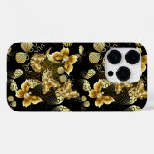 Golden Pattern 16.bw Black BG Case-Mate iPhone Case (Achterkant (horizontaal))