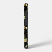 Golden Pattern 16.bw Black BG iPhone Hoesje (Linkerkant)