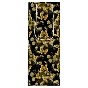 Golden Pattern 16.bwm Black BG Wijn Cadeautas