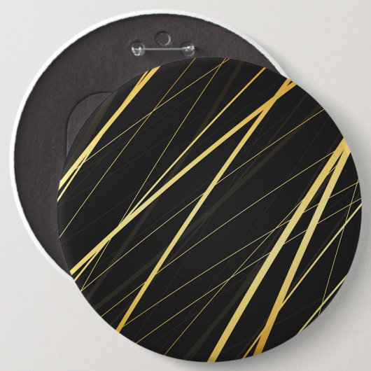 Golden Pattern 1 Ronde Button 6,0 Cm (Voorkant /achterkant)