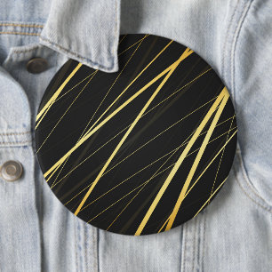 Golden Pattern 1 Ronde Button 6,0 Cm