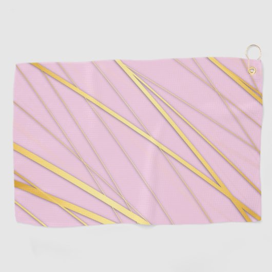 Golden Pattern 2 Golfhanddoek (Horizontaal)