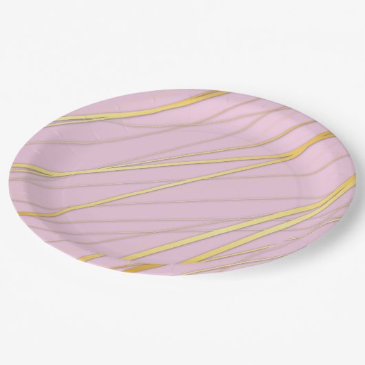 Golden Pattern 2 Papieren Bordje (Gekanteld)