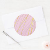Golden Pattern 2 Ronde Sticker (Envelop)