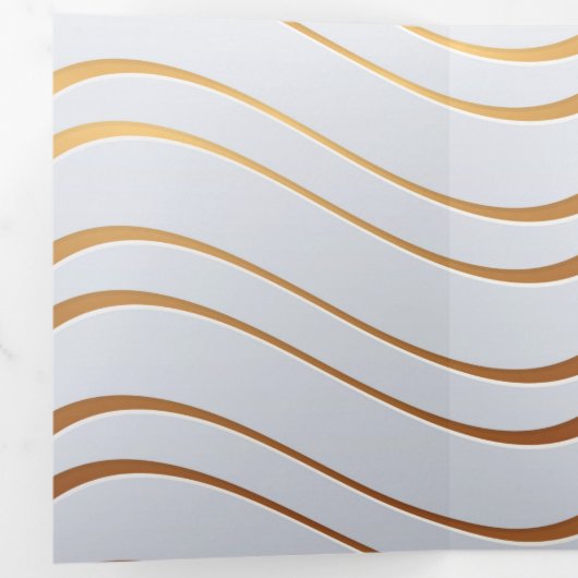 Golden Pattern 3 Drieluik Wenskaart (Binnenzijde eerst)