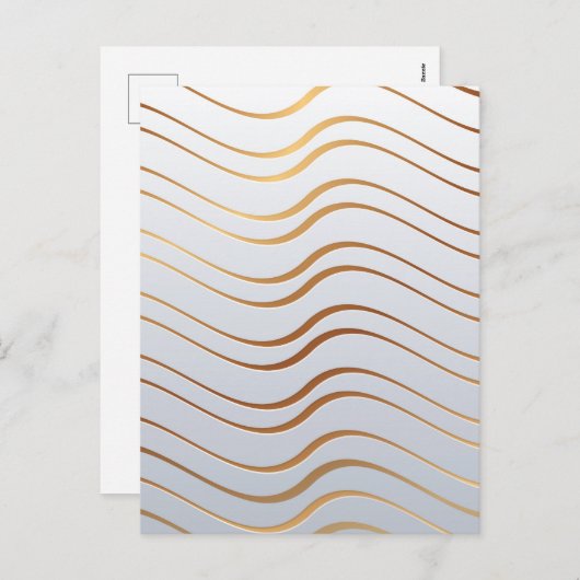 Golden Pattern 3 Feestdagenkaart (Voorkant / Achterkant)