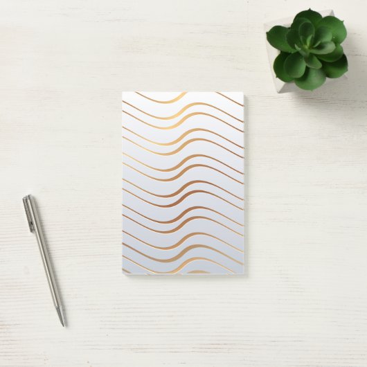 Golden Pattern 3 Post-it® Notes (Kantoor)