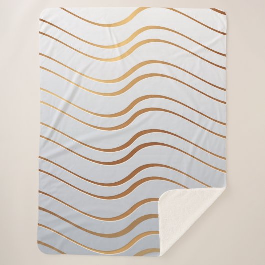 Golden Pattern 3 Sherpa Deken (Voorkant)