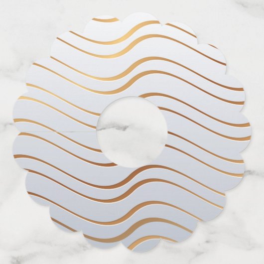 Golden Pattern 3 Wijnglaslabel (Achterkant)