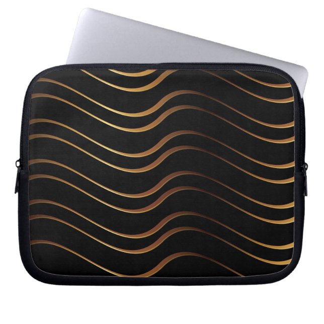 Golden Pattern 4 Laptop Sleeve (Voorkant)