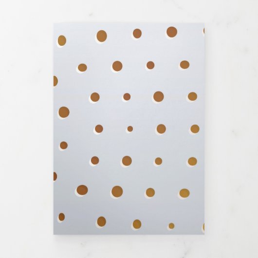 Golden Pattern 5 Drieluik Wenskaart (Cover)