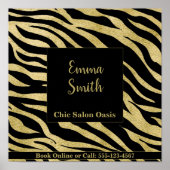 Golden Pattern Beauty Poster (Voorkant)