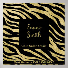 Golden Pattern Beauty Poster