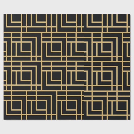 Golden Pattern Cadeaupapier (Vlak)