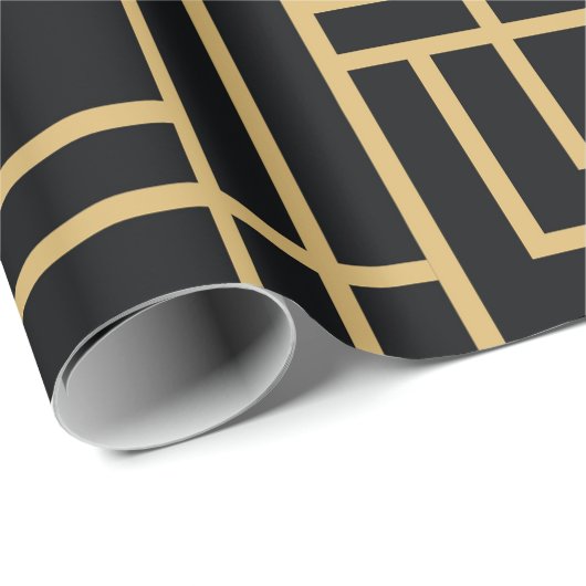 Golden Pattern Cadeaupapier (Rol Hoek)