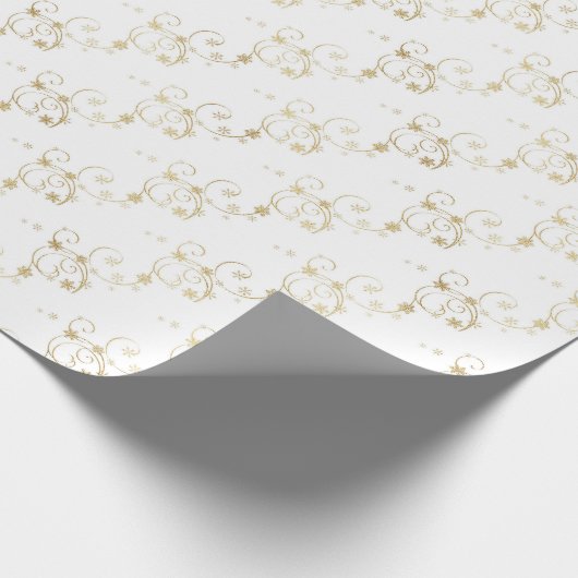 Golden Pattern Calligraphy Art Cadeaupapier (Hoek)