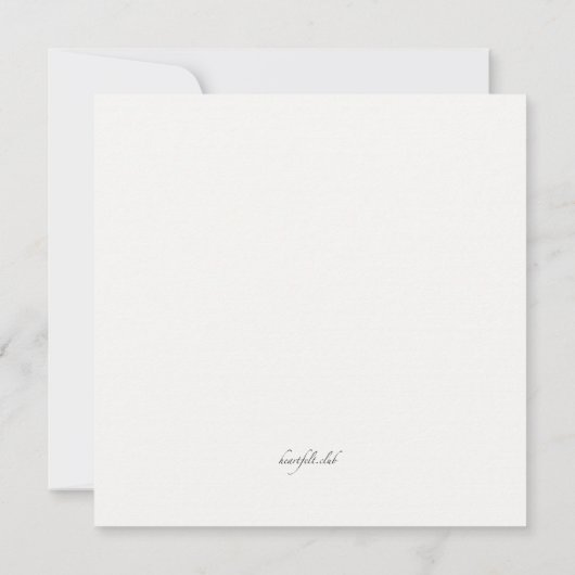 Golden Pattern Invitation Kaart (Achterkant)