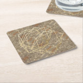 GOLDEN Pattern Kartonnen Onderzetters (Schuin)