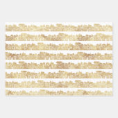 Golden Pattern Urban Snow Wrapping Paper Sheets (Voorkant)