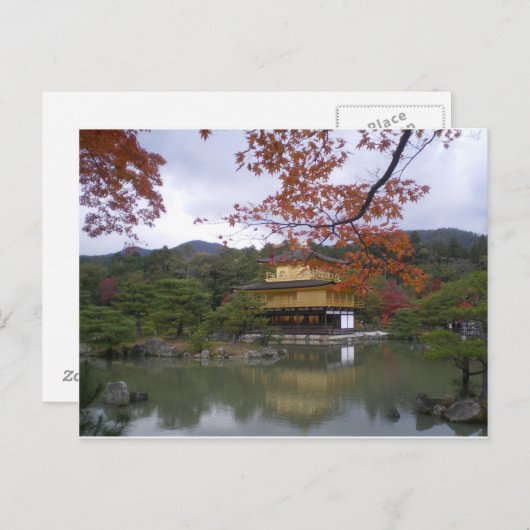 Golden Pavilion in Kyoto, Japan Briefkaart (Voorkant / Achterkant)