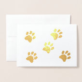 Golden Paws Folie Kaarten (Voorkant met envelop)
