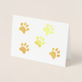 Golden Paws Folie Kaarten (Voorkant)