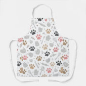 Golden Paws & Gourmet Treats Kitchen Apron Schort (Voorkant)