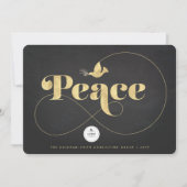 Golden Peace en Dove stijlvolle zakenvakantie Kaart (Voorkant)