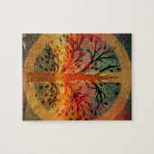 Golden Peace Sign Legpuzzel (Horizontaal)