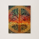 Golden Peace Sign Legpuzzel (Verticaal)